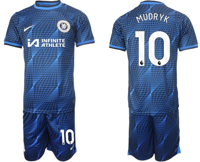 Men 2023-2024 Club Chelsea away blue #10 Soccer Jersey->chelsea jersey->Soccer Club Jersey